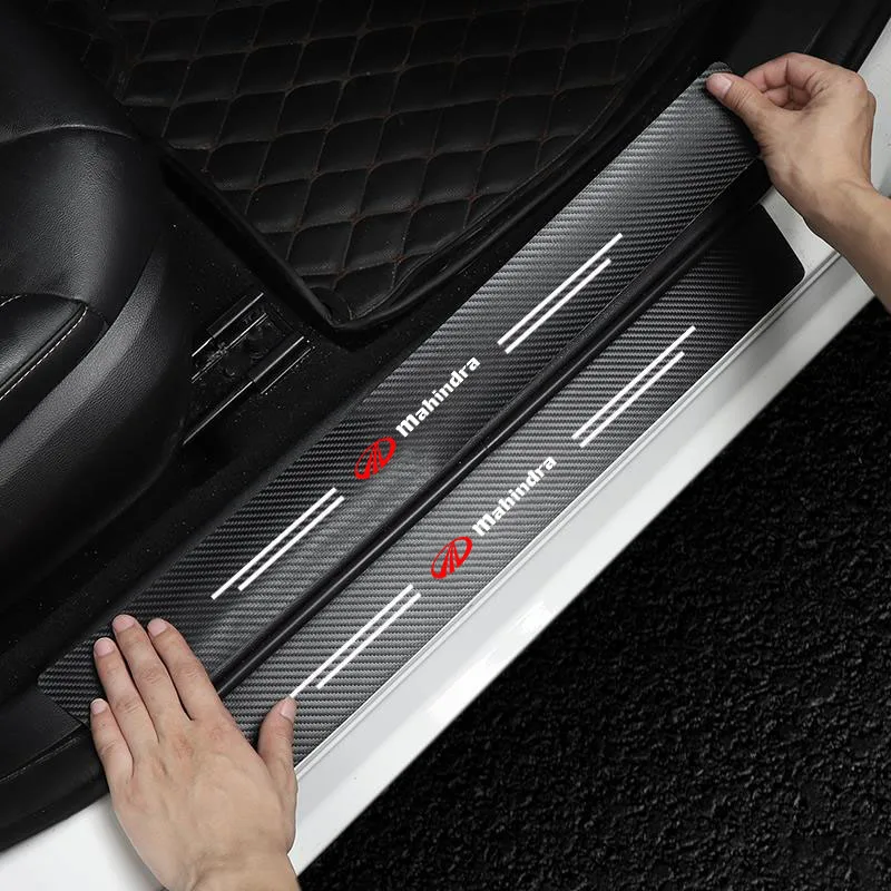 Car Accessories Xuv 300 - Pegatina protectora de fibra de carbono