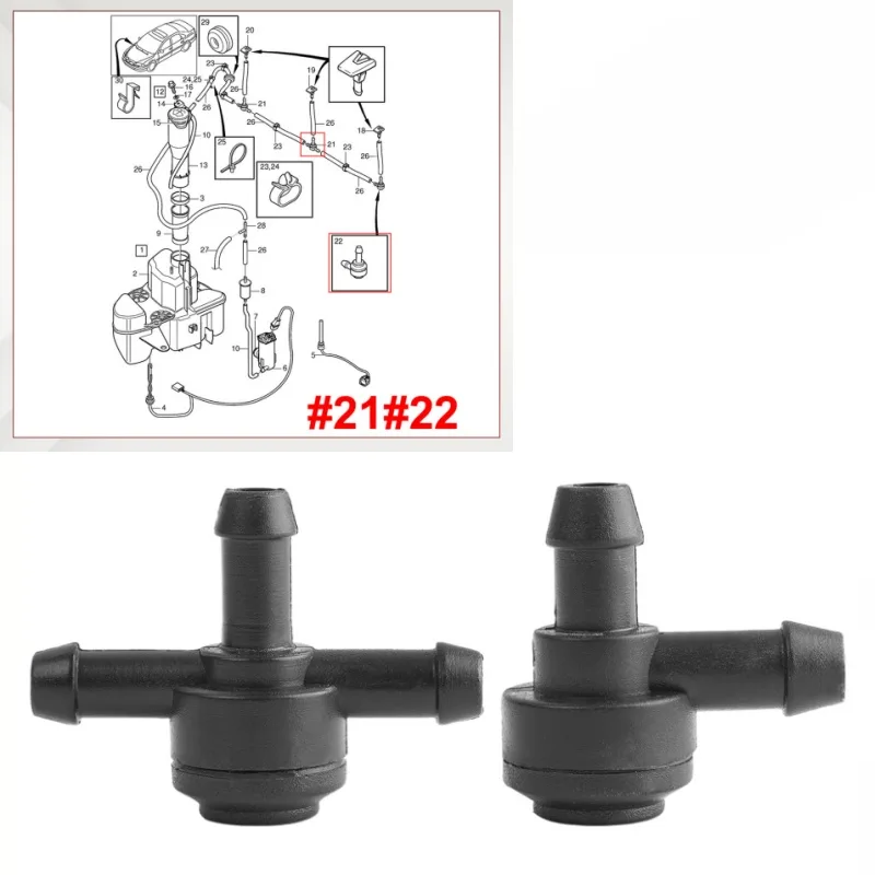 Car Accessories Uk - Válvula limpiaparabrisas delantero tipo T L