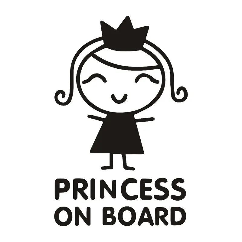 Car Accessories For Baby - Pegatinas de coche de princesa a