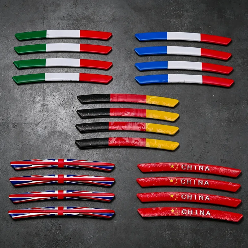 Car Accessories Uk - Pegatinas para llantas con bandera nacional,