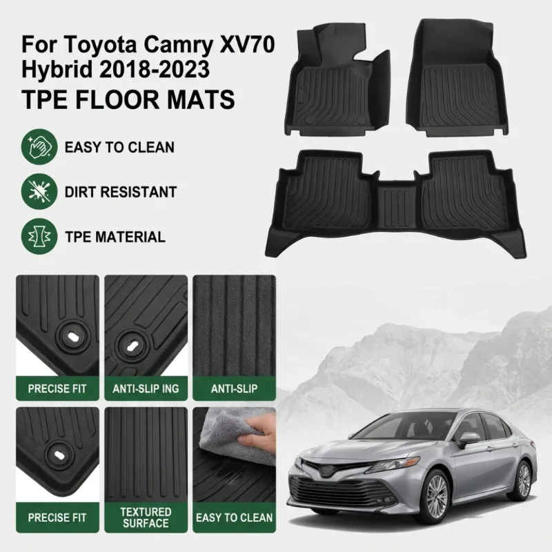 Car Floor Mat Rubber - Alfombrillas de TPE para Toyota Camry
