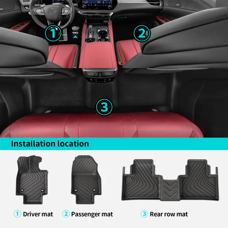 Para Lexus RX 2023 2024 TPE 3D - Car Floor Mat Rubber reseña y precio