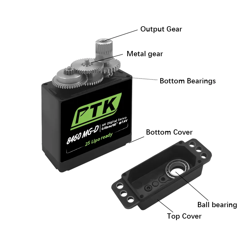Servo Digital PTK 8460 MG-D9g  - D.A.D Car Accessories reseña y precio