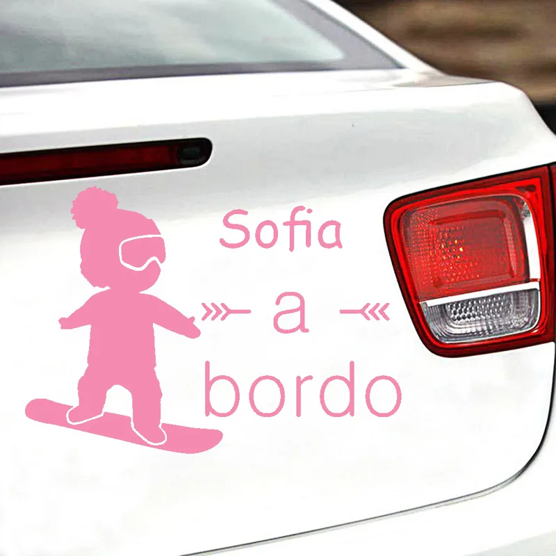 1 unidad de vinilo de bebé a b - Car Accessories For Baby reseña y precio