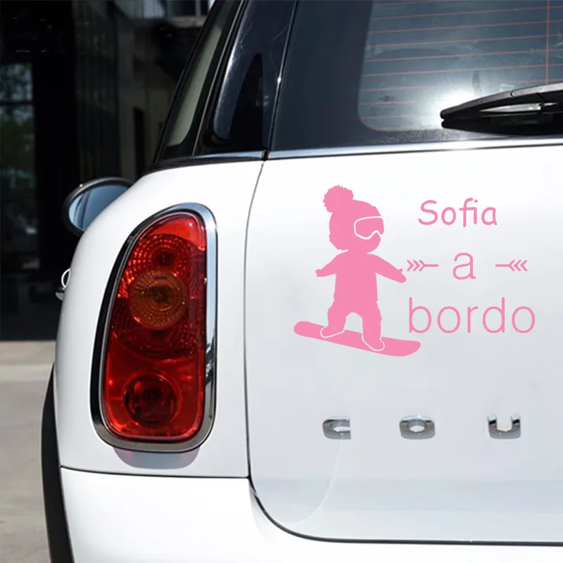 1 unidad de vinilo de bebé a b - Car Accessories For Baby reseña y precio