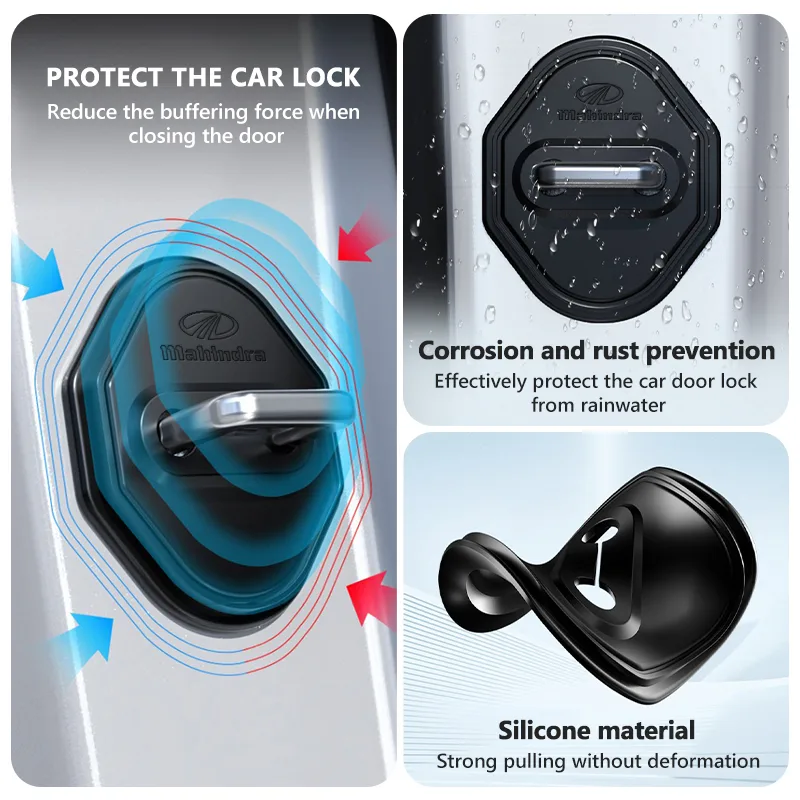 4 piezas de protectores de sil - Car Accessories Xuv 300 reseña y precio